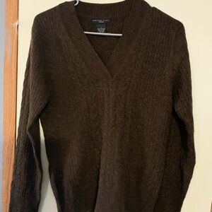 Madison Studio Dark Brown Cashmere Sweater